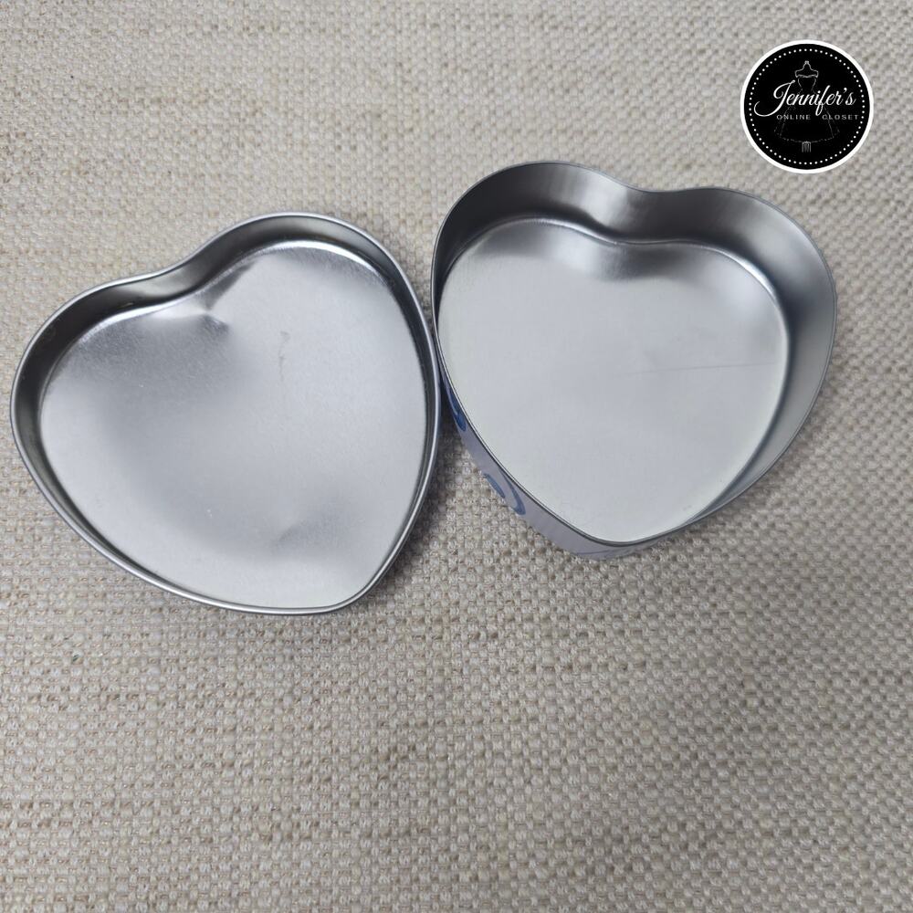 Brighton Heart Shaped Scroll Design Tin Box - Picture 4 of 6